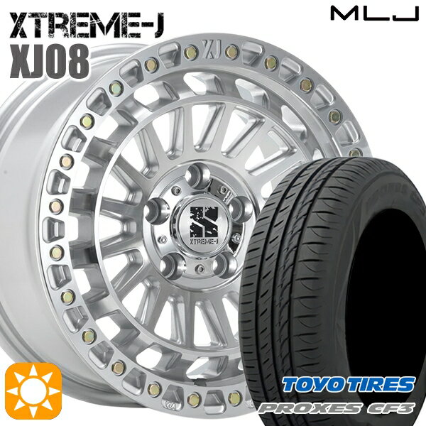 【取付対象】エスティマ ヤリスクロス 215/60R16 95H トーヨー プロクセス CF3 MLJ エクストリームJ XJ08 グロスマシンド 16インチ 7.0J 5H114.3 サマータイヤホイールセット