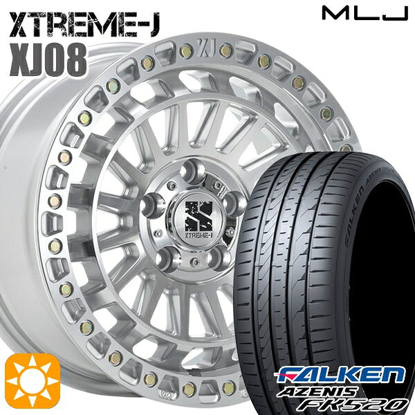 【取付対象】20/30系アルファードヴェルファイア 235/50R18 102W XL ファルケン アゼニス FK520 MLJ エクストリームJ XJ08 グロスマシンド 18インチ 8.0J 5H114.3+40 サマータイヤホイールセット