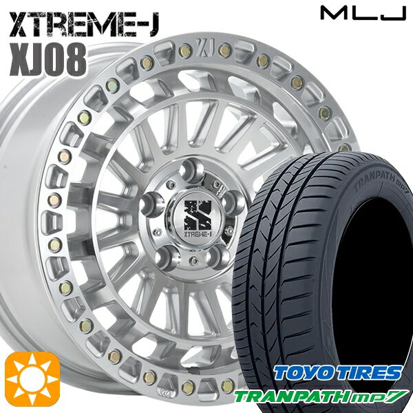 【取付対象】C-HR カローラクロス 215/60R17 96H トーヨー トランパス mp7 MLJ エクストリームJ XJ08 グロスマシンド 17インチ 7.5J 5H114.3+42 サマータイヤホイールセット