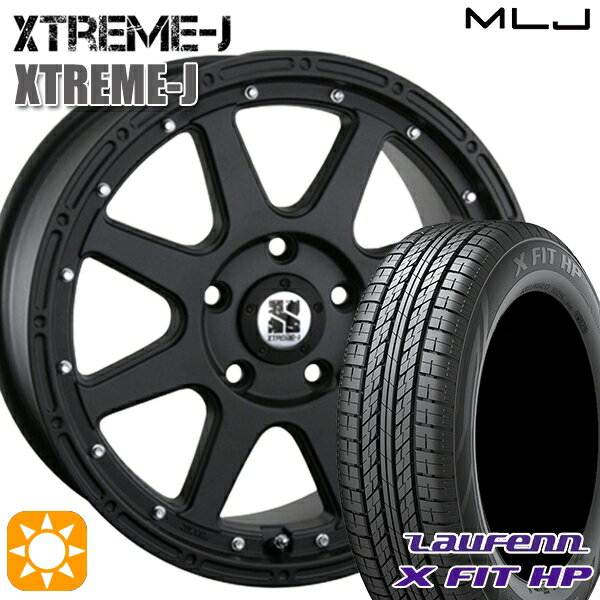 【取付対象】215/60R17 96H ラウフェン X FIT HP LA41 MLJ エクストリームJ フラットブラック 17インチ 7.5J 5H114.3 サマータイヤホイールセット