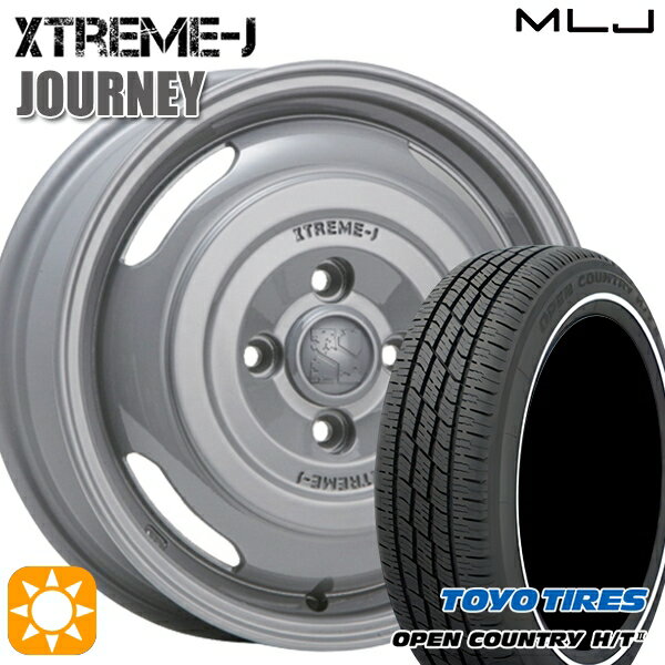 【取付対象】155/65R14 75H トーヨー オープンカントリー H/T2 WR MLJ エクストリームJ ジャーニー セメントグレー 14インチ 4.5J 4H100 サマータイヤホイールセット