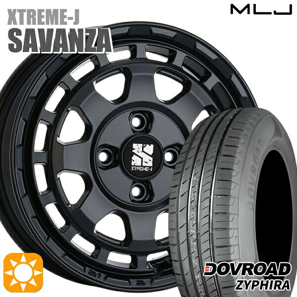 【取付対象】エブリィワゴン 165/60R14 75H DOVROAD ザイファイラ MLJ エクストリームJ SAVANZA SB 14インチ 4.5J 4H100+43 サマータイヤホイールセット