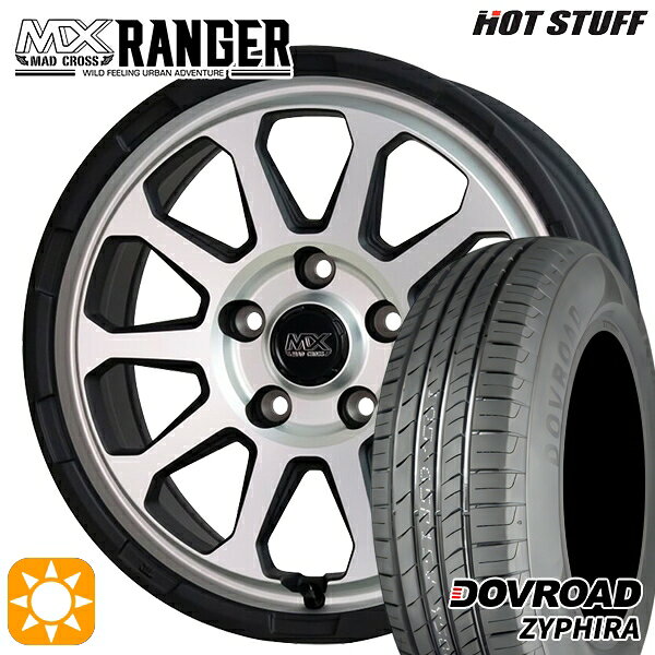 【取付対象】215/65R16 98H DOVROAD ザイファイラ ホットスタッフ マッドクロス レンジャー マットシルバー 16インチ 7.0J 5H114.3 サマータイヤホイールセット