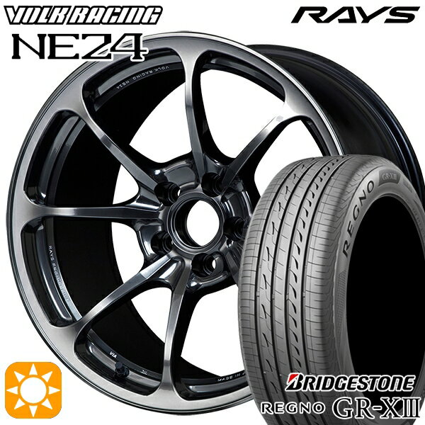 5/15ポイント5倍★アクセラ アテンザ 215/45R18 93W XL ブリヂストン レグノ GR-X3 RAYS ボルクレーシング NE24 HM 18インチ 7.5J 5H114.3 サマータイヤホイールセット