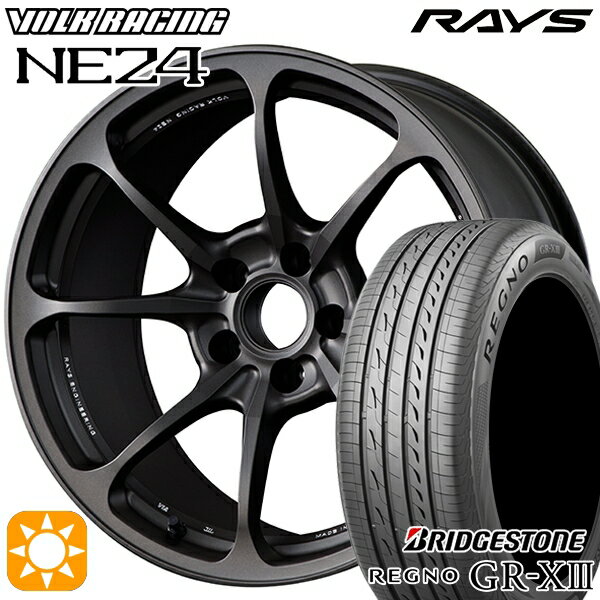 【18日限定!ダイヤモンド会員限定P13倍!】 アクセラ アテンザ 215/45R18 93W XL ブリヂストン レグノ GR-X3 RAYS ボルクレーシング NE24 MT 18インチ 7.5J 5H114.3 サマータイヤホイールセット