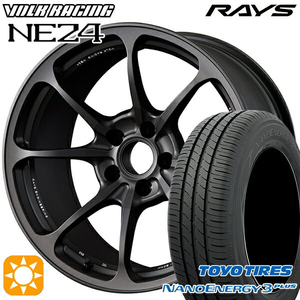 【取付対象】215/40R18 85W トーヨー ナノエナジー3プラス RAYS ボルクレーシング NE24 MT 18インチ 7.5J 5H114.3 サマータイヤホイールセット