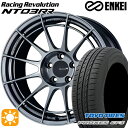 【取付対象】リーフ レヴォーグ 215/50R17 95V XL トーヨー プロクセス CF3 ENKEI エンケイ レーシングレボリューション NT03RR ハイパーシルバー 17インチ 7.5J 5H114.3 サマータイヤホイールセット(2)