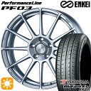 【取付対象】アイシス ノア 215/45R17 91V XL ヨコハマ ブルーアース ES32 ENKEI エンケイ パフォーマンスライン PF03 スパークルシルバー 17インチ 7.0J 5H114.3 サマータイヤホイールセット