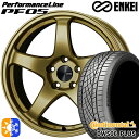エクストレイル アテンザ 225/55R17 97W コンチネンタル DWS06+ ENKEI エンケイ パフォーマンスライン PF05 ゴールド 17インチ ...