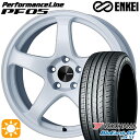 【取付対象】アイシス ノア 215/45R17 91W XL ヨコハマ ブルーアースGT AE51 ENKEI エンケイ パフォーマンスライン PF05 ホワイト 17インチ 7.0J 5H114.3 サマータイヤホイールセット