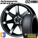 【取付対象】アウトランダー エクストレイル 225/55R18 98H ダンロップ ALL SEASON MAXX AS1 ENKEI エンケイ パフォーマンス...