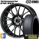 【取付対象】アウトランダー エクストレイル 225/55R18 98H ダンロップ ALL SEASON MAXX AS1 ENKEI エンケイ パフォーマンス...
