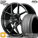 【取付対象】215/55R17 94V ブリヂストン レグノ GRX2 MID RMP 025F セミグロスGM/リムDCロゴMC 17インチ 7.0J 5H114.3 サマータイヤホイールセット