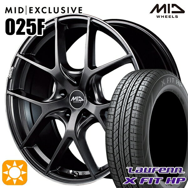 【取付対象】C-HR カローラクロス 215/60R17 96H ラウフェン X FIT HP LA41 MID RMP 025F セミグロスGM/リムDCロゴMC 17インチ 7.0J 5H114.3 サマータイヤホイールセット