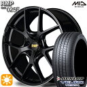 【取付対象】アイシス ノア 215/45R17 91W XL ダンロップ ビューロ VE304 MID RMP 025F セミグロスBK/リムエッジDCロゴMC 17インチ 7.0J 5H114.3 サマータイヤホイールセット