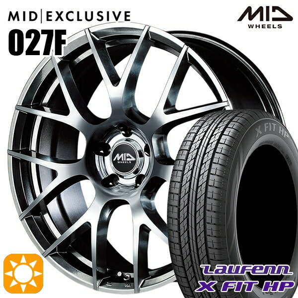 【取付対象】C-HR カローラクロス 215/60R17 96H ラウフェン X FIT HP LA41 MID RMP 027F ハイパーメタルコート/ミラーカット 17インチ 7.0J 5H114.3 サマータイヤホイールセット