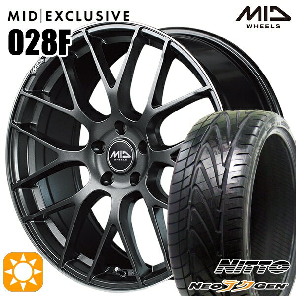 【取付対象】225/30R20 85W ニットー NEOテクGEN MID RMP 028F セミグロスGM/リムDCロゴMC 20インチ 8.5J 5H114.3 サマータイヤホイールセット