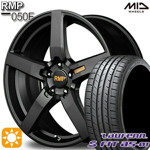 5/20ポイント5倍★225/40R18 92W XL ラウフェン S FIT aS-01 LH02 MID RMP 050F セミグロスガンメタ 18インチ 7.0J 5H114.3 サマータイヤホイールセット