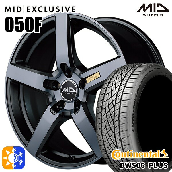 225/40R18 92Y XL コンチネンタル DWS06+ MID RMP 050F ガンメタDC/マットスモーククリア 18インチ 7.0J 5H114.3 オールシーズンタイヤホイールセット