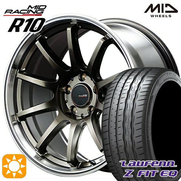 【取付対象】アクセラ アテンザ 215/45R18 93Y XL ラウフェン Z FIT EQ LK03 MID RMPレーシング R10 レーシングチタンシルバー/リムポリッシュ 18インチ 7.5J 5H114.3 サマータイヤホイールセット