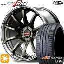 【取付対象】フォレスターSK9/SKE エクストレイル 225/55R17 101W XL ウィンラン R330 MID RMPレーシング R10 レーシングチタンシルバー/リムポリッシュ 17インチ 7.0J 5H114.3 サマータイヤホイールセット