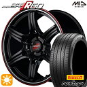 【取付対象】C-HR ヴェゼル 225/50R18 95W ピレリ パワジー MID RMPレーシング R60 クリスタルBK/デュアルP/レッドクリア 18インチ 8.0J 5H114.3 サマータイヤホイールセット(2)