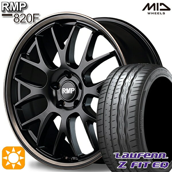 5/15ポイント5倍★ノア ヴォクシー 215/35R19 85Y XL ラウフェン Z FIT EQ LK03 MID RMP 820F セミグロスBK/デュアルP/ブロンズC 19インチ 8.0J 5H114.3 サマータイヤホイールセット