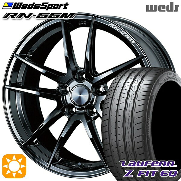 5/15ポイント5倍★ノア ヴォクシー 215/35R19 85Y XL ラウフェン Z FIT EQ LK03 Weds ウェッズスポーツ RN55M グロスブラック 19インチ 8.0J 5H114.3 サマータイヤホイールセット