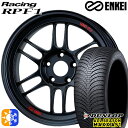 【取付対象】アウトランダー エクストレイル 225/55R18 98H ダンロップ ALL SEASON MAXX AS1 ENKEI エンケイレーシング RPF1 マットブラック 18インチ 7.5J 5H114.3 オールシーズンタイヤホイールセット