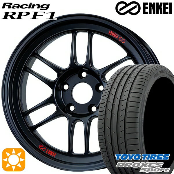 【取付対象】セレナ 215/40R18 89Y トーヨー プロクセススポーツ ENKEI エンケイレーシング RPF1 マットブラック 18インチ 7.5J 5H114.3 サマータイヤホイールセット