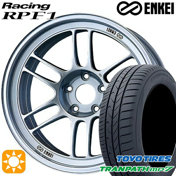 【取付対象】205/50R17 93V トーヨー トランパス mp7 ENKEI エンケイレーシング RPF1 シルバー 17インチ 7.5J 5H114.3 サマータイヤホイールセット