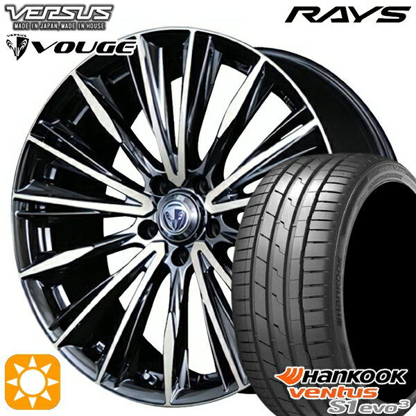 【取付対象】225/45R18 95Y XL ハンコック veNtus S1 evo3 K127 RAYS ベルサス ストラテージア ヴォウジェ DR 18インチ 7.0J 5H114.3 サマータイヤホイールセット