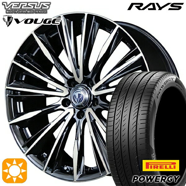 【取付対象】225/40R18 92W XL ピレリ パワジー RAYS ベルサス ストラテージア ヴォウジェ DR 18インチ 7.0J 5H114.3 サマータイヤホイールセット