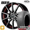 【取付対象】C-HR カローラクロス 215/60R17 100V XL クムホ エクスタ HS52 MID シュナイダー RX810 BP/アンダーカットレッド 17インチ 7.0J 5H114.3 サマータイヤホイールセット(2)