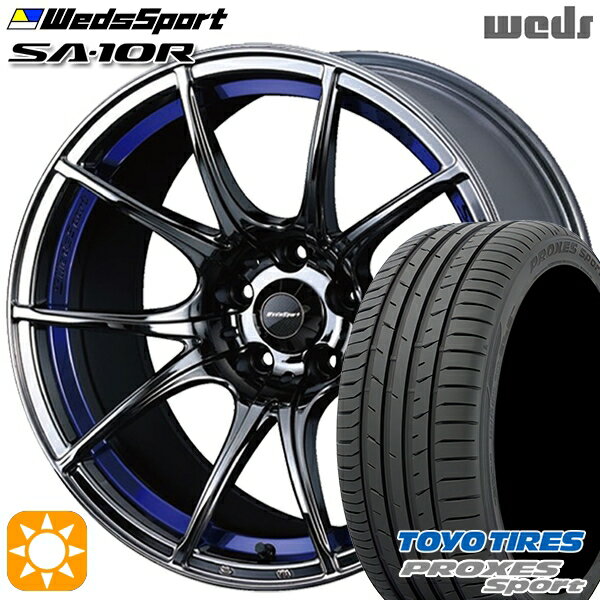 【18日限定!ダイヤモンド会員限定P13倍!】 セレナ 215/40R18 89Y トーヨー プロクセススポーツ Weds ウェッズスポーツ SA10R BLC（ブルーライトクローム） 18インチ 7.5J 5H114.3 サマータイヤホイールセット