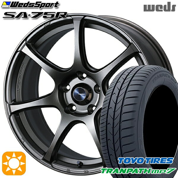 【取付対象】215/60R17 96H トーヨー トランパス mp7 Weds ウェッズスポーツ SA75R EJ-BRONZE (イージェーブロンズ) 17インチ 7.0J 5H114.3 サマータイヤホイールセット