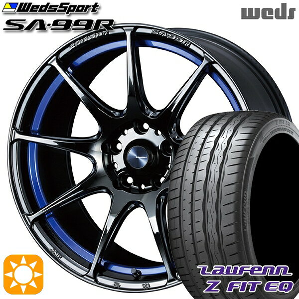 【取付対象】アクセラ アテンザ 215/45R18 93Y XL ラウフェン Z FIT EQ LK03 Weds ウェッズスポーツ SA99R BLCII (ブルーライトクロームツー) 18インチ 7.5J 5H114.3 サマータイヤホイールセット