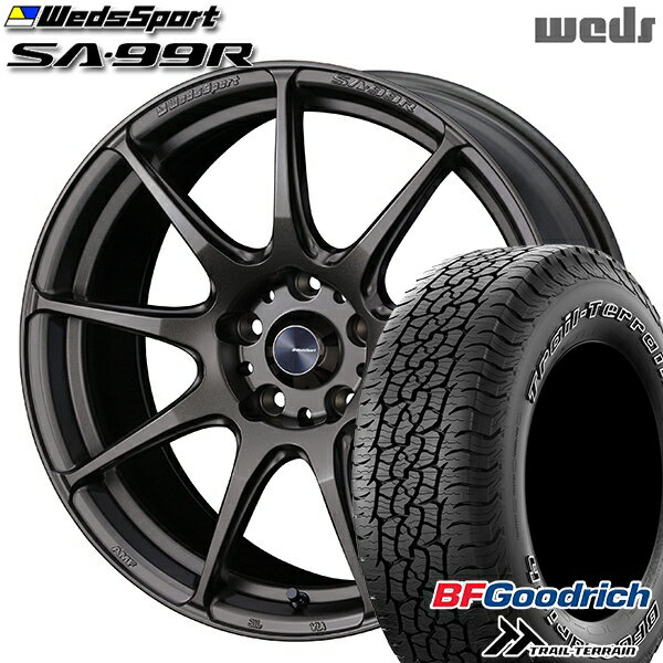 【取付対象】225/65R17 102T ORWL BFグッドリッチ トレールテレーン Weds ウェッズスポーツ SA99R EJ-ブロンズ 17インチ 7.0J 5H114.3 サマータイヤホイールセット