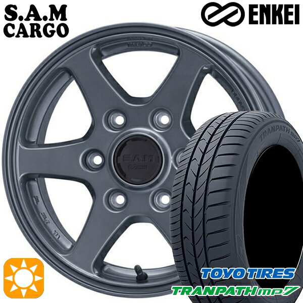 【取付対象】215/60R17 96H トーヨー トランパス mp7 ENKEI S.A.M カーゴ ガンメタリック 17インチ 6.5J 6H139.7 サマータイヤホイールセット