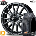 【取付対象】175/65R14 82T ウィンラン R380 MID シュナイダー SQ27 メタリックシルバー 14インチ 5.5J 4H100 サマータイヤホイールセット