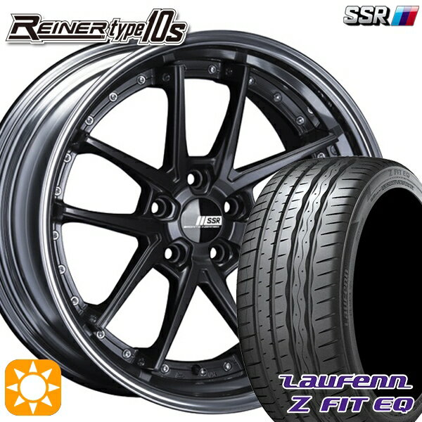 【取付対象】215/35R19 85Y XL ラウフェン Z FIT EQ LK03 SSR ライナー タイプ 10R プリズムダークガンメタ 19インチ 7.5J 5H114.3 サマータイヤホイールセット