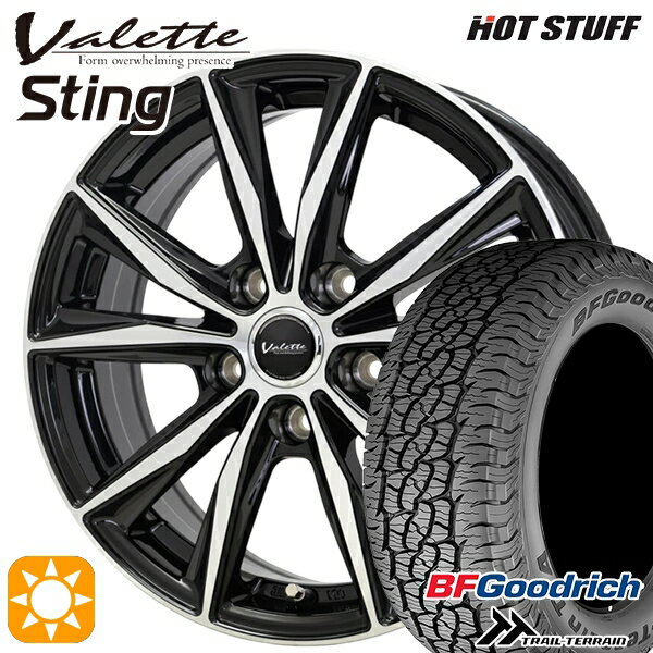 【取付対象】インプレッサ 225/60R17 99H RBL BFグッドリッチ トレールテレーン ホットスタッフ ヴァレット スティング BK/P 17インチ 7.0J 5H100 +45 サマータイヤホイールセット