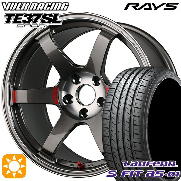 【18日限定!ダイヤモンド会員限定P13倍!】 215/55R17 94W ラウフェン S FIT aS-01 LH02 RAYS ボルクレーシング TE37 サーガSL PG 17インチ 7.5J 5H114.3 サマータイヤホイールセット