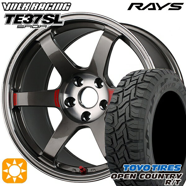 【取付対象】225/65R17 102Q トーヨー オープンカントリー R/T RAYS ボルクレーシング TE37 サーガSL PG 17インチ 7.5J 5H114.3 サマータイヤホイールセット