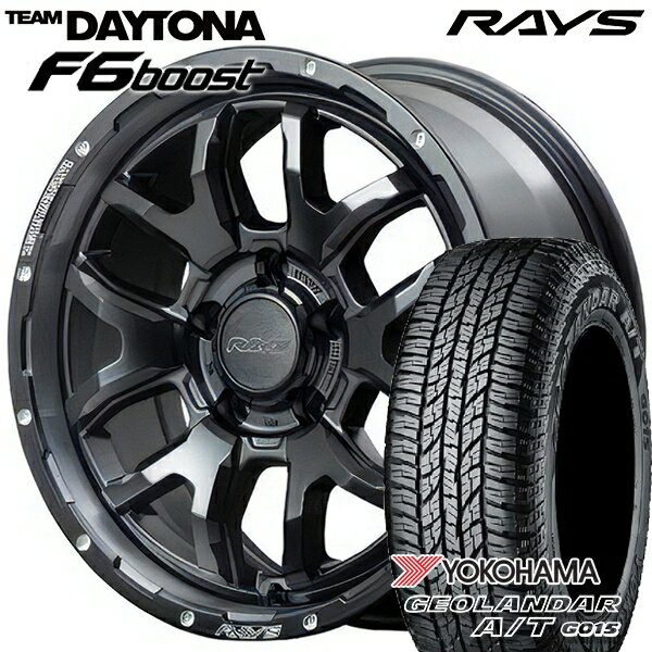 【取付対象】215/60R16 95H ヨコハマ ジオランダーA/T G015 RAYS レイズ チームデイトナ F6 Boost N1 16インチ 7.0J 5H114.3 サマータイヤホイールセット