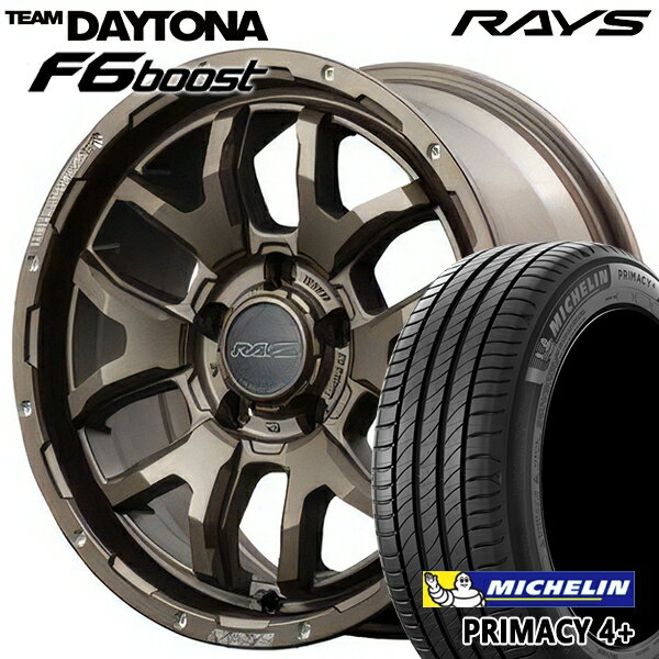 【18日限定!ダイヤモンド会員限定P13倍!】 215/60R16 95H ミシュラン プライマシー4プラス RAYS レイズ チームデイトナ F6 Boost Z5 16インチ 7.0J 5H114.3 サマータイヤホイールセット