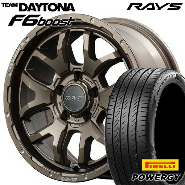 【取付対象】215/60R17 96V ピレリ パワジー RAYS レイズ チームデイトナ F6 Boost Z5 17インチ 7.0J 5H114.3 サマータイヤホイールセット