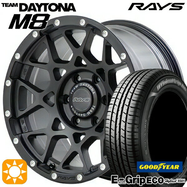 【18日限定!ダイヤモンド会員限定P13倍!】 アイシス ノア/ヴォクシー 215/45R17 91W XL グッドイヤー エフィシェントグリップ エコ EG01 レイズ チームデイトナ M8 N2 17インチ 7.0J 5H114.3 サマータイヤホイールセット