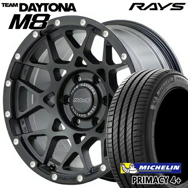 【取付対象】195/60R16 89H ミシュラン プライマシー4プラス レイズ チームデイトナ M8 N2 16インチ 7.0J 5H114.3 サマータイヤホイールセット