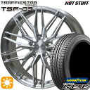 【取付対象】ノア ヴォクシー 215/35R19R19 85W XL グッドイヤー イーグル LSEXE HotStuff トラフィックスターフォージド TSF-03 ブラッシュド 19インチ 8.0J 5H114.3 サマータイヤホイールセット